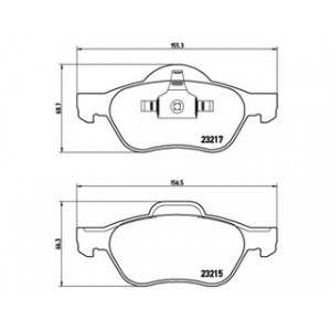 S pastiglie freno 23215/24535