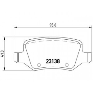 S pastiglie freno 23138