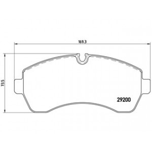 S.pastiglie freno mercedes/vw