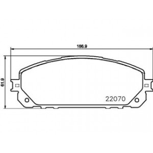 S.pastiglie freno 22070