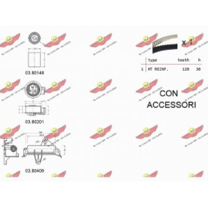 Kit cinghie dentate