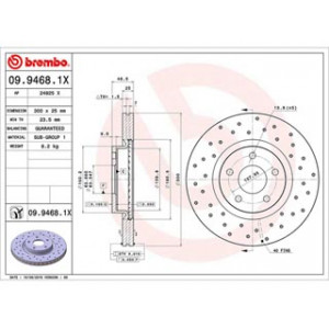 Disco freno xtra line forato