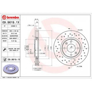 Disco freno xtra line forato