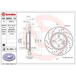 Disco freno xtra line forato