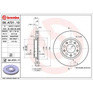 Disco freno sost. da 09a72111