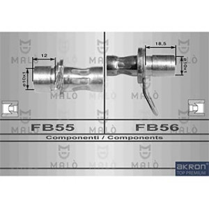 Flessibile del freno sx yaris