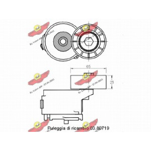 Tendicinghia, cinghia poly-v