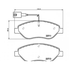 S pastiglie freno 23711/713